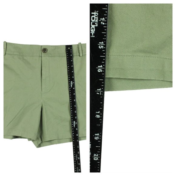 Ava & Viv Olive Green Casual Chino Shorts Size 26W - Picture 3 of 6